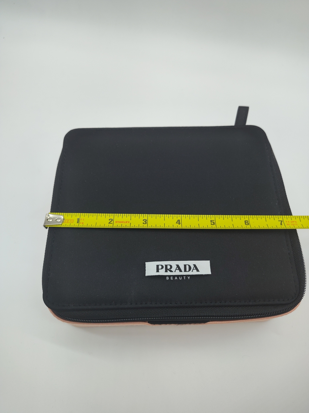 PRADA Beauty Train Case Vanity Storage Box Hair Clips Pink Black Travel NWOT - Picture 9 of 11